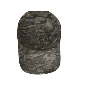 Under Armour Freedom Mens Digital Camo Hat Black Grey Embroidered Logo OSFA Cap